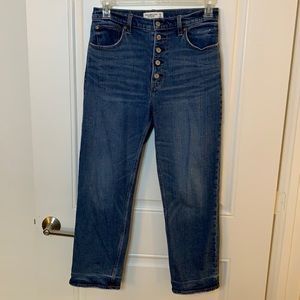 ABERCROMBIE STRAIGHT HIGH RISE JEANS